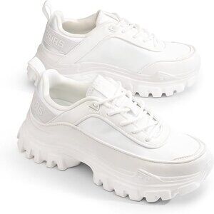 DREAM PAIRS Women Platform Chunky Fashion Sneakers Walking Sport Casual Work Ten